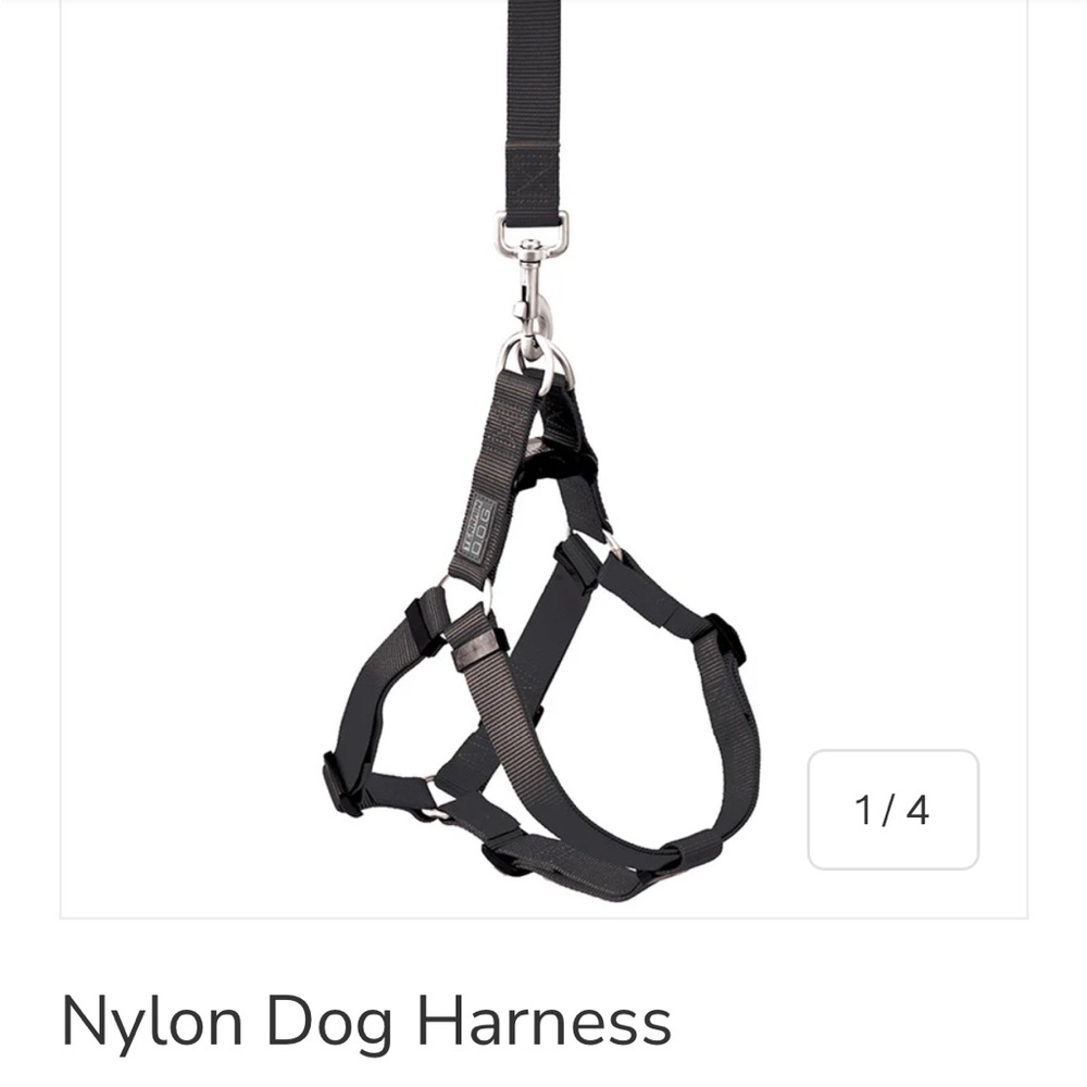 Terrain DOG no pull Black Nylon Dog Harness XS never used